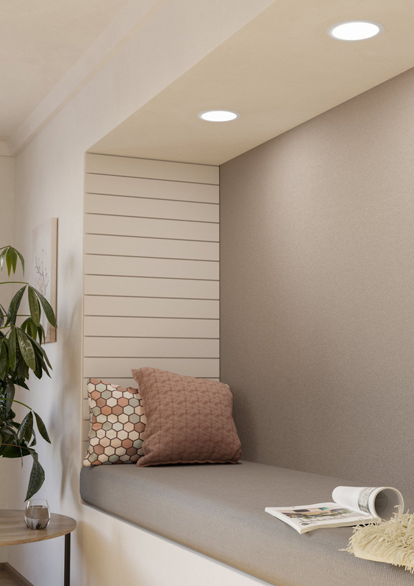 Spot encastrable - blanc - Ø16,6cm - LED - 1x12W - 3000K