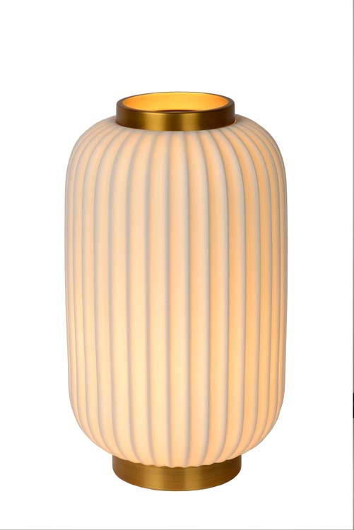 Lucide GOSSE - Lampe de table - Ø 19,7 cm - 1xE14 - Blanc