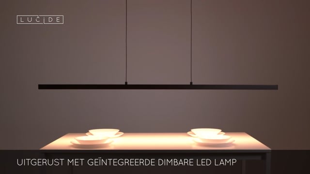 Lucide SIGMA - Suspension - LED Dim. - 1x38W 2700K - Noir