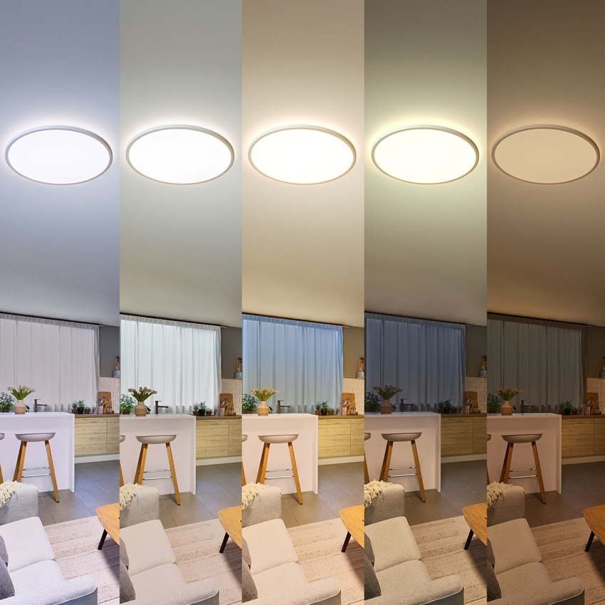 Plafonnier - blanc - Ø42,1cm - dimmable - LED - 1x22W - 2200/6500K