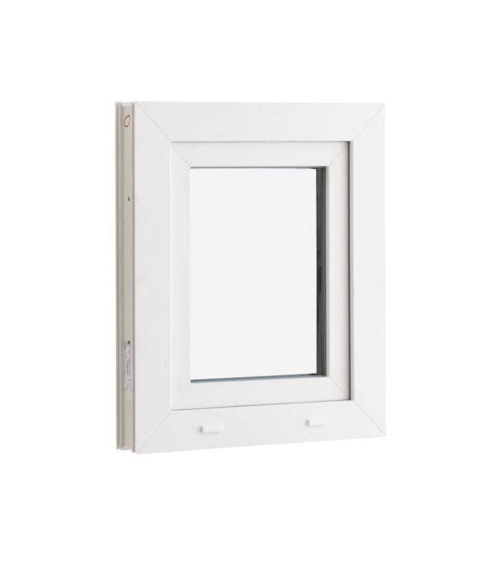 1-VL draaikiepraam pvc Deceuninck Elegant Inf. wit/wit B500xH600 mm L