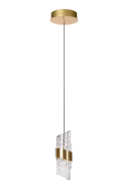 Suspension - or/laiton - Ø13cm - LED - 9W - 2700K