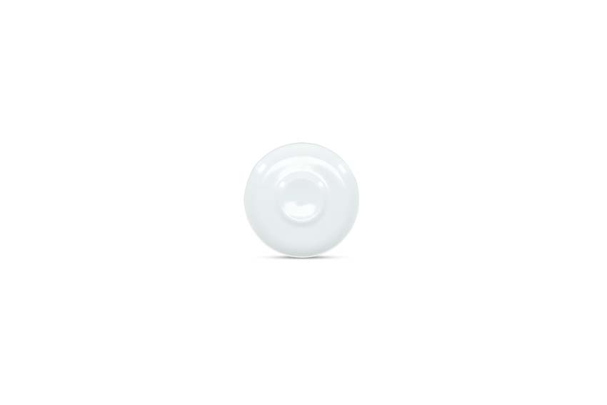 Schotel Alura porselein wit Ø12x1,3cm