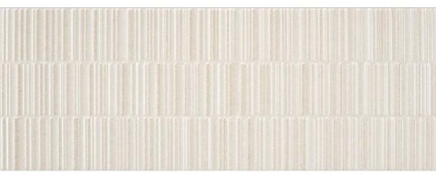 Wandtegel Cliff mat cream decor 33x90cm