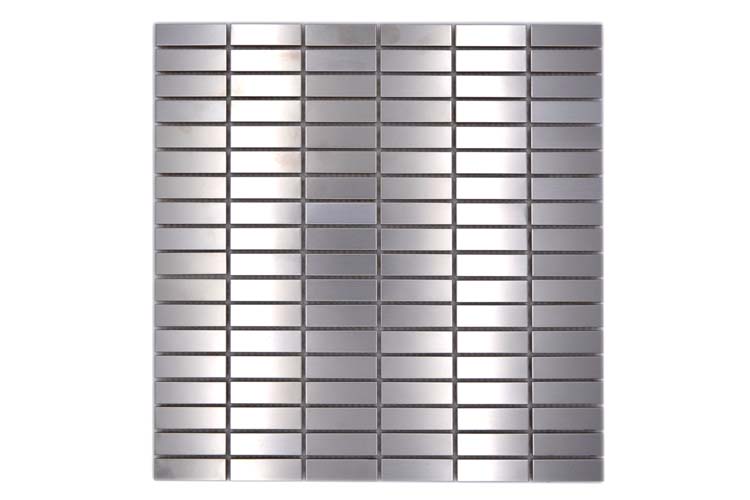 Mosaïque rectangle argent mat 29,8x30,5cm