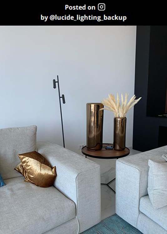 Staande lamp - zwart - dimbaar - LED - 2x4,5W - 3000K