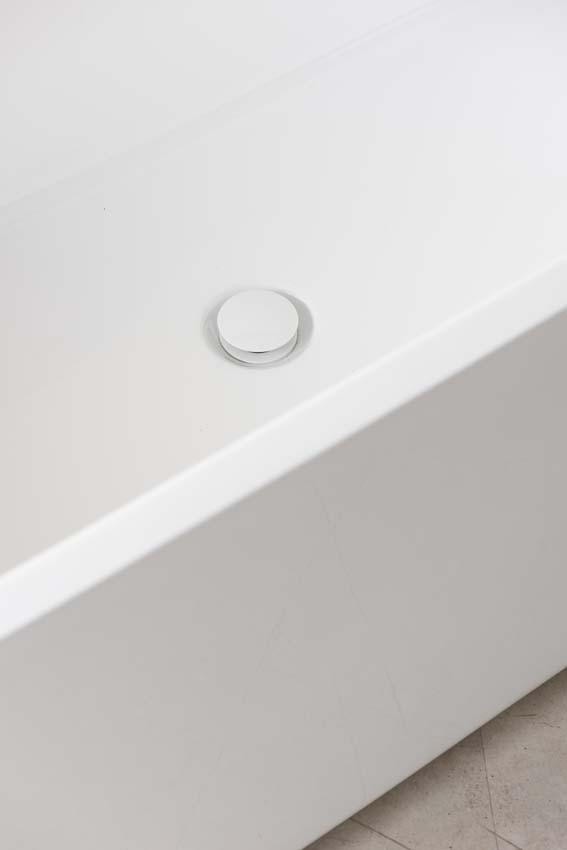 Baignoire îlot Brad blanc brillant 170x80cm