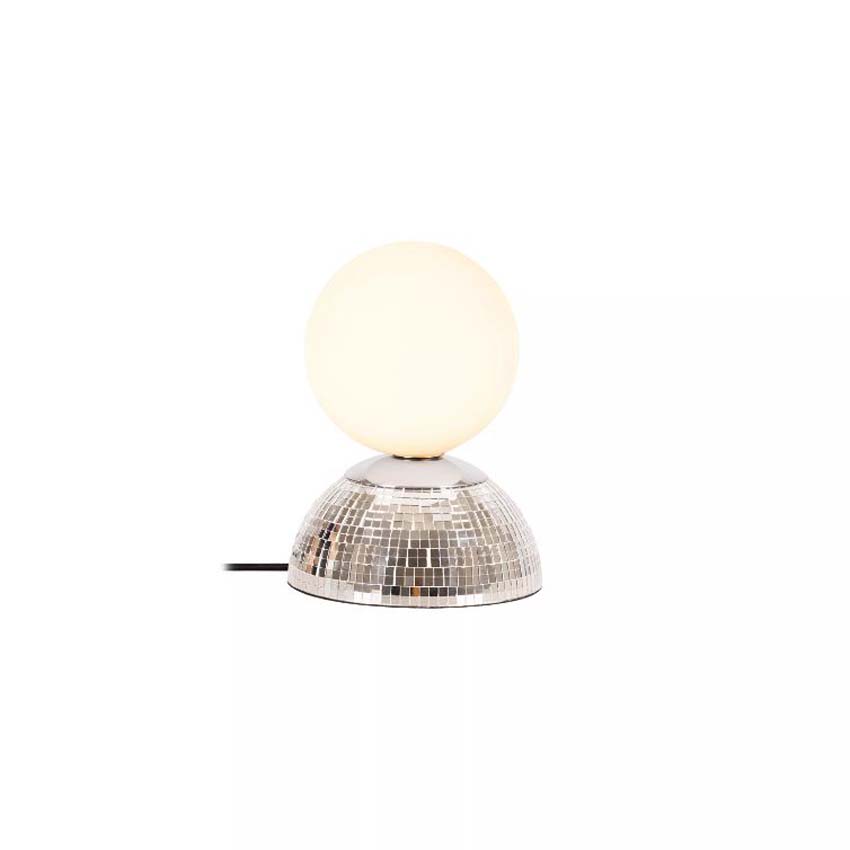Lucide Essential Glitzer - Lampe de table - Ø14cm - 1xG9 - Argent