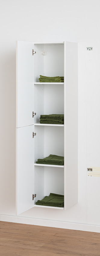 Armoire colonne Billie beige suspendue 170x40x35cm