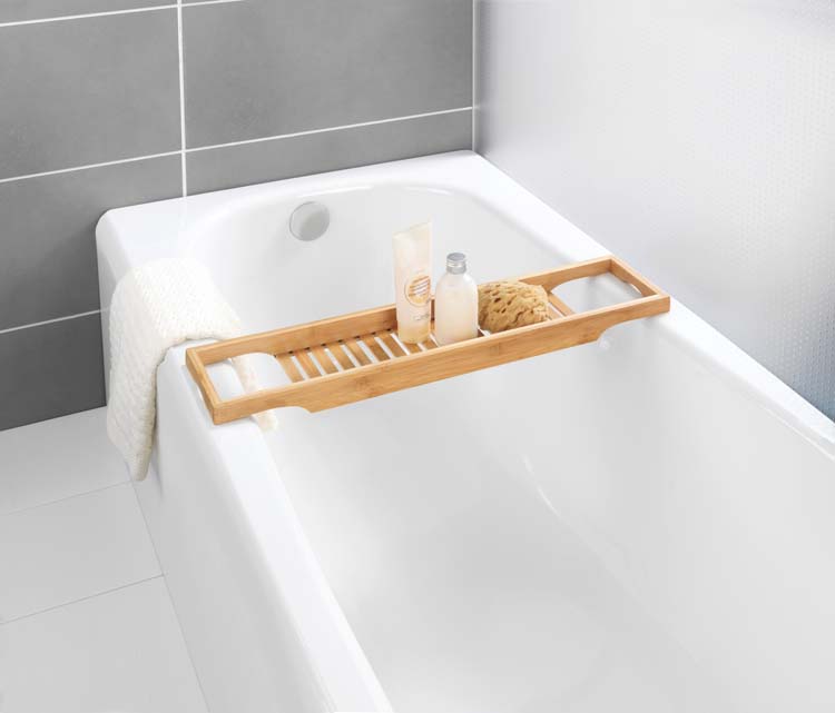 Etagère baignoire Wenko Bambusa bambou