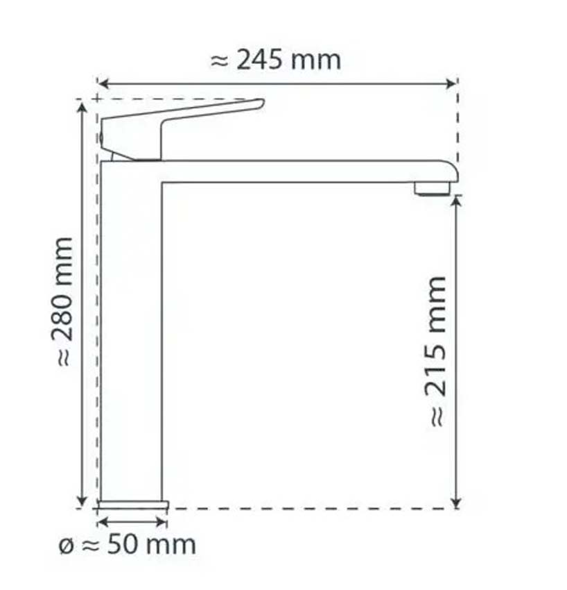 Robinet de cuisine Ferron noir mat