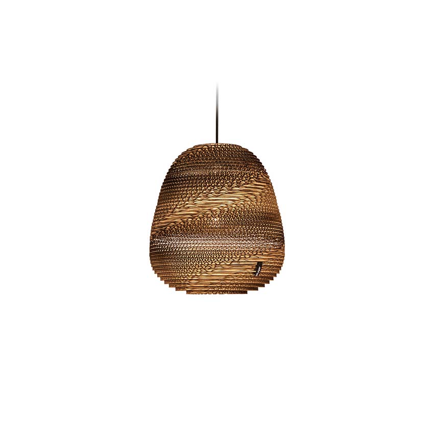 Suspension cardboard - Ø 29cm - hauteur 31cm - max 40W