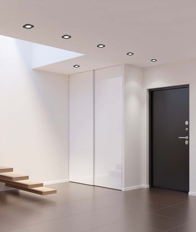 Slimme inbouwspot LED 7.7W Zwart