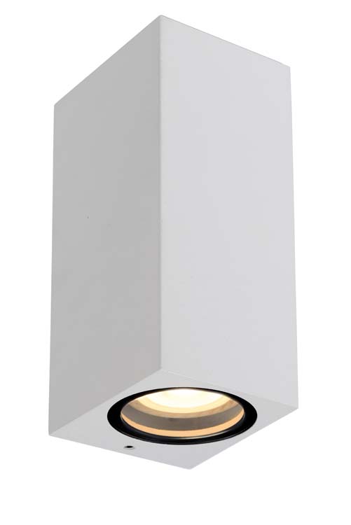 Wandspot Buiten - 2xGU10 - IP44 - Wit