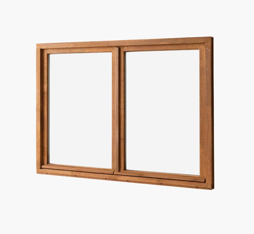 Draairaam 2-vleugel Trae Meranti hout 55mm naturel B1500xH1200mm rechts opendraaiend