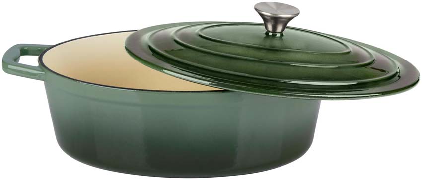 Braadpan met deksel groen Ø33cm