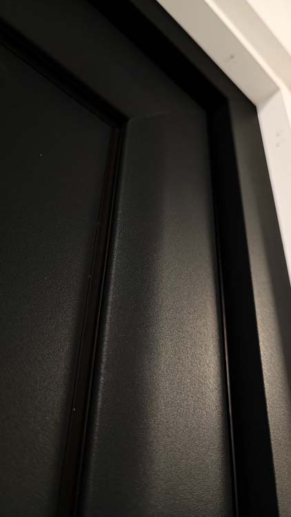 Porte extérieure alu Faro noire G sur mesure