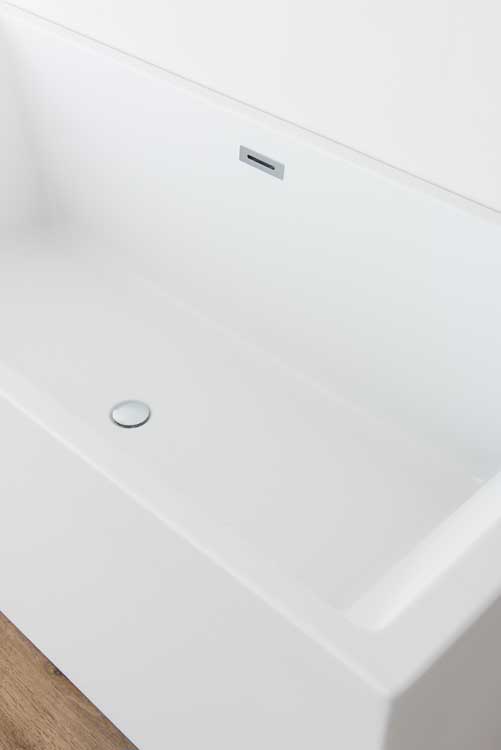 Baignoire îlot Heat blanc mat 180x80cm