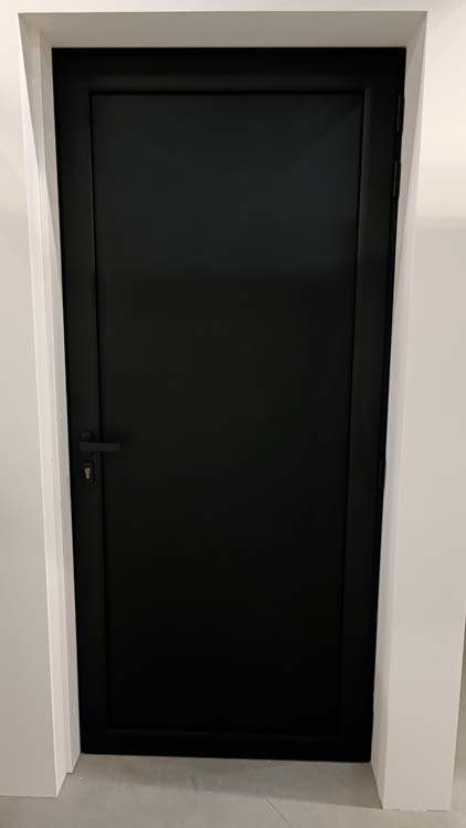 Buitendeur alu Faro zwart L 960X2180 mm