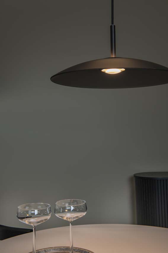 Lucide Premium Menga - Hanglamp - Ø 40 cm - LED Dimb. - 1x11W 2700K - Fumé