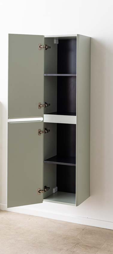 Armoire colonne Austin menthe suspendue 170x40x35cm