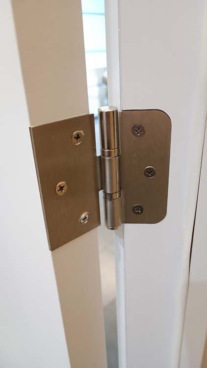 Porte intérieure complète Uran blanc 211,5x63cm tubulaire réversible + châssis 40cm