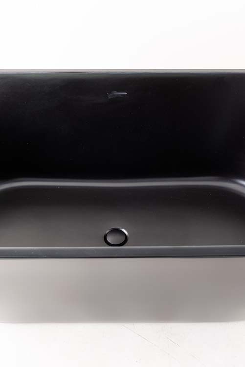 Vrijstaand bad Casper mat zwart 170x80cm