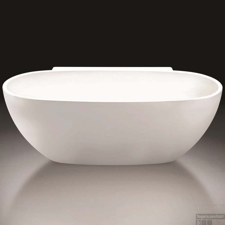 Half vrijstaand bad Allibert Agata glanzend wit 165x80cm