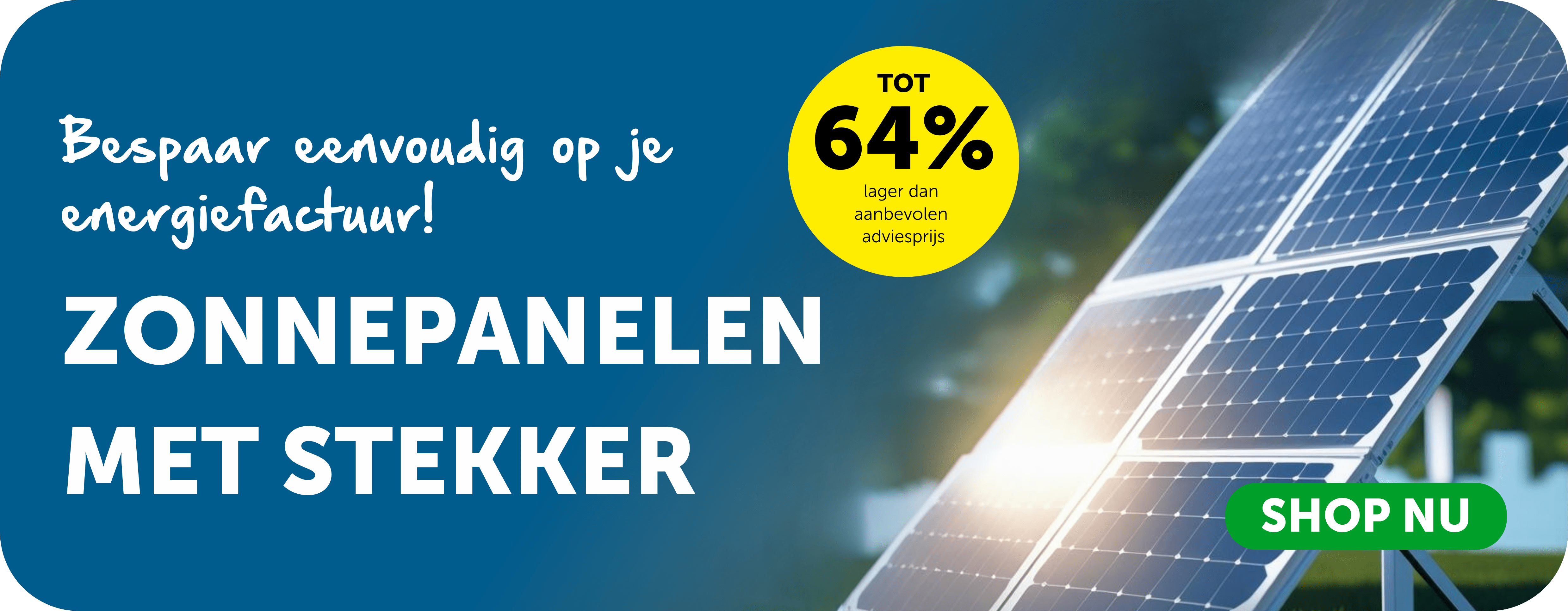 Zonnepanelen met stekker