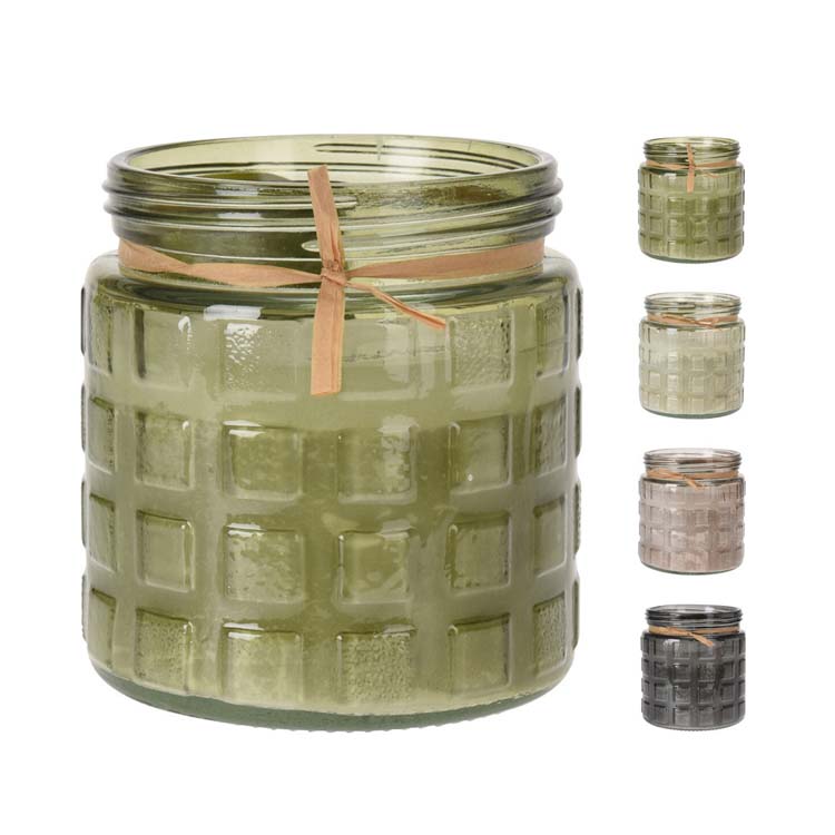 Bougie à la citronnelle dans un pot en verre 1 pièce