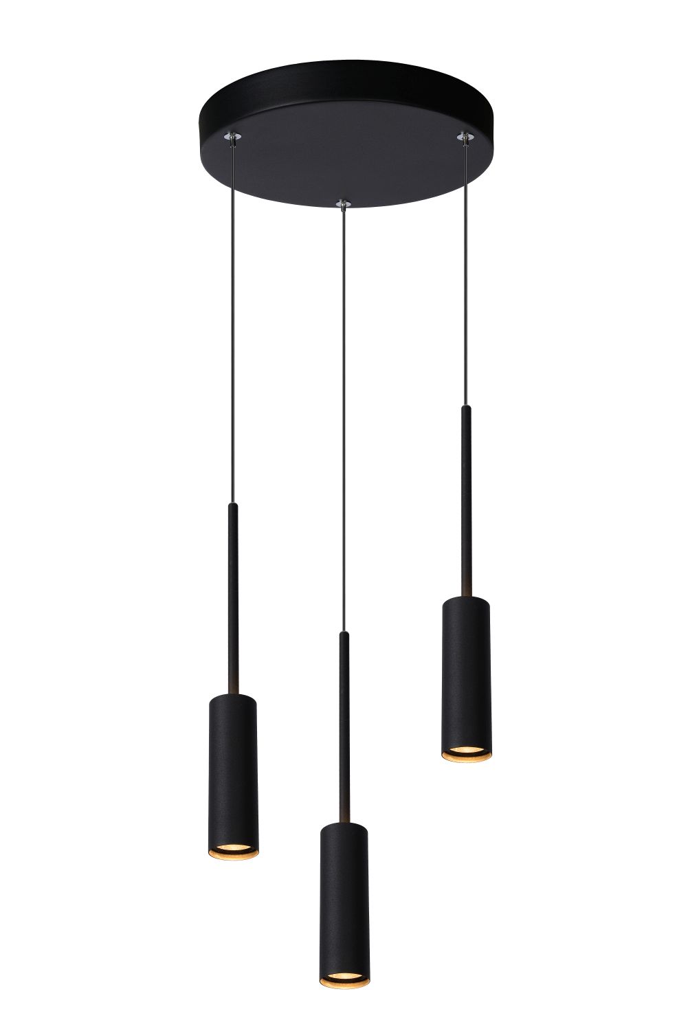 Suspension - noir - LED - 3x7W - 2700K