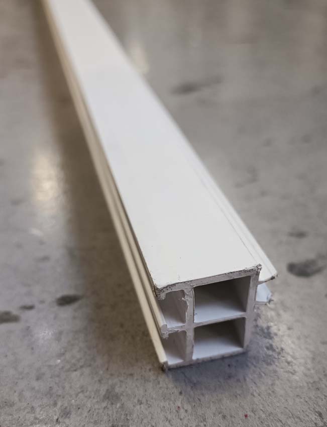 Verbredingsprofiel 25mm wit monorail 3M