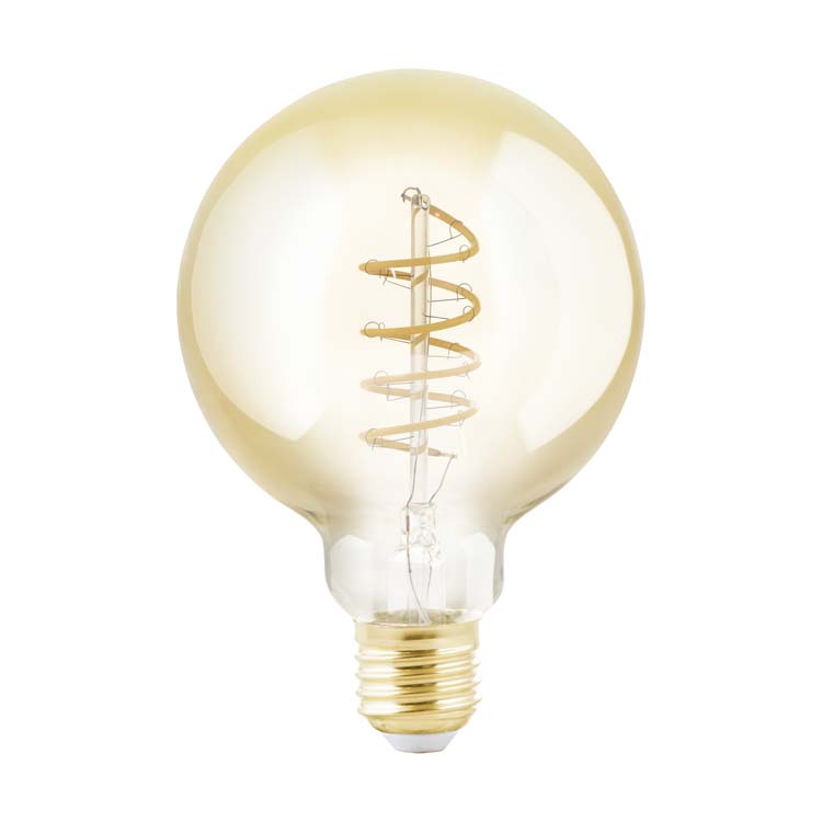 LED spiraal G95 E27 245lm dimbaar amber