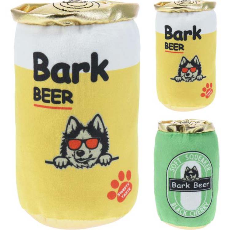 Jouet pour chien canette de bière