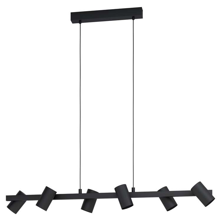 Luminaire noir excl lampe LED possible l116cm