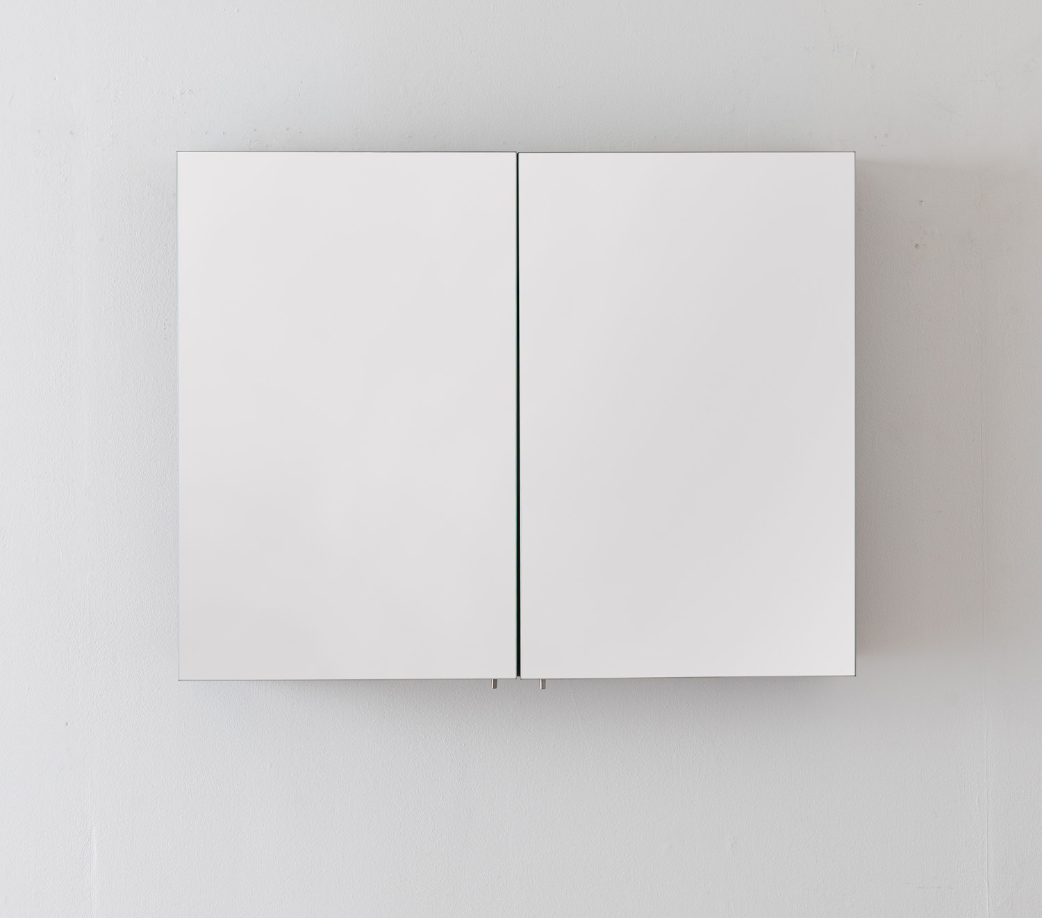 Armoire de toilette Tarik rectangulaire avec portes miroir double face chêne ambré 90x70cm