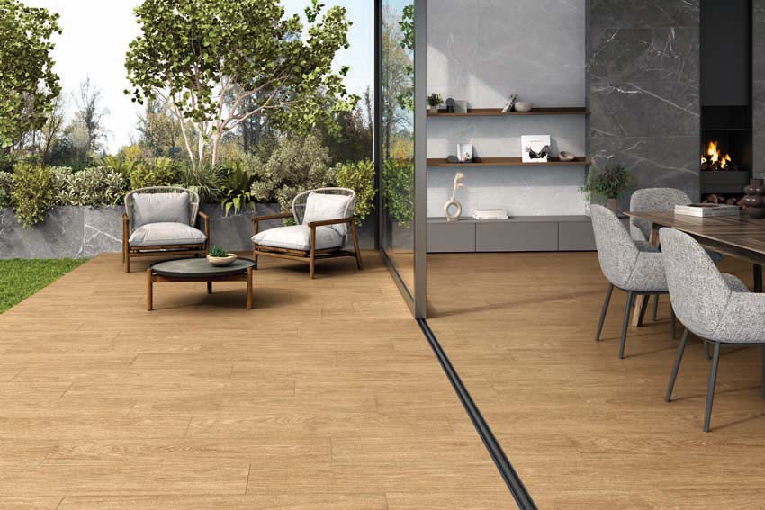 Vloer FInley beige 23 x 120 cm