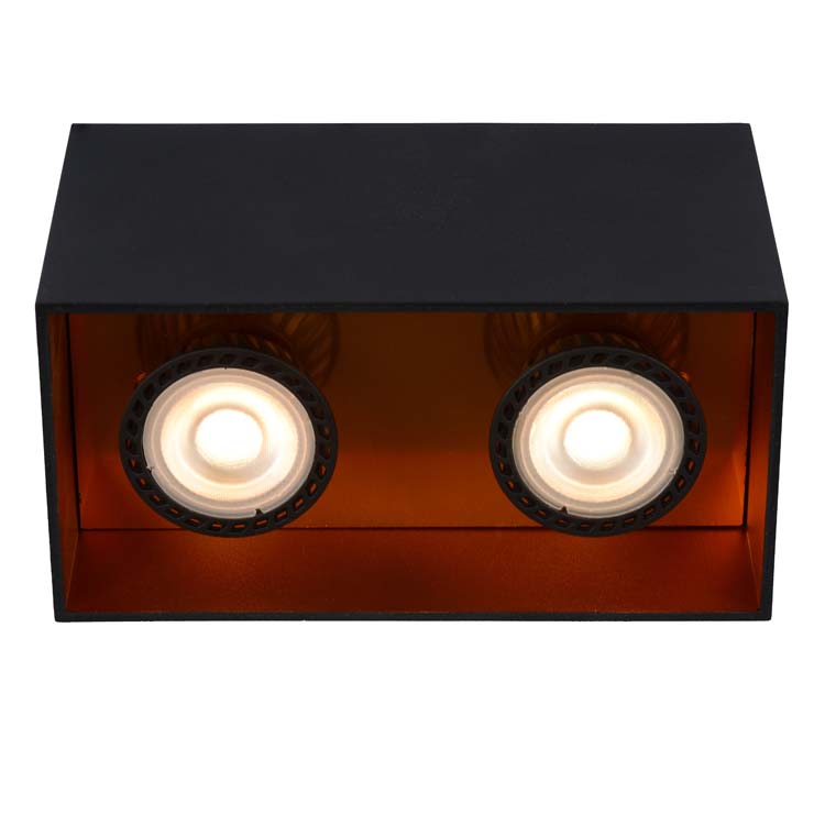 Spot plafond - 2xGU10 - Noir