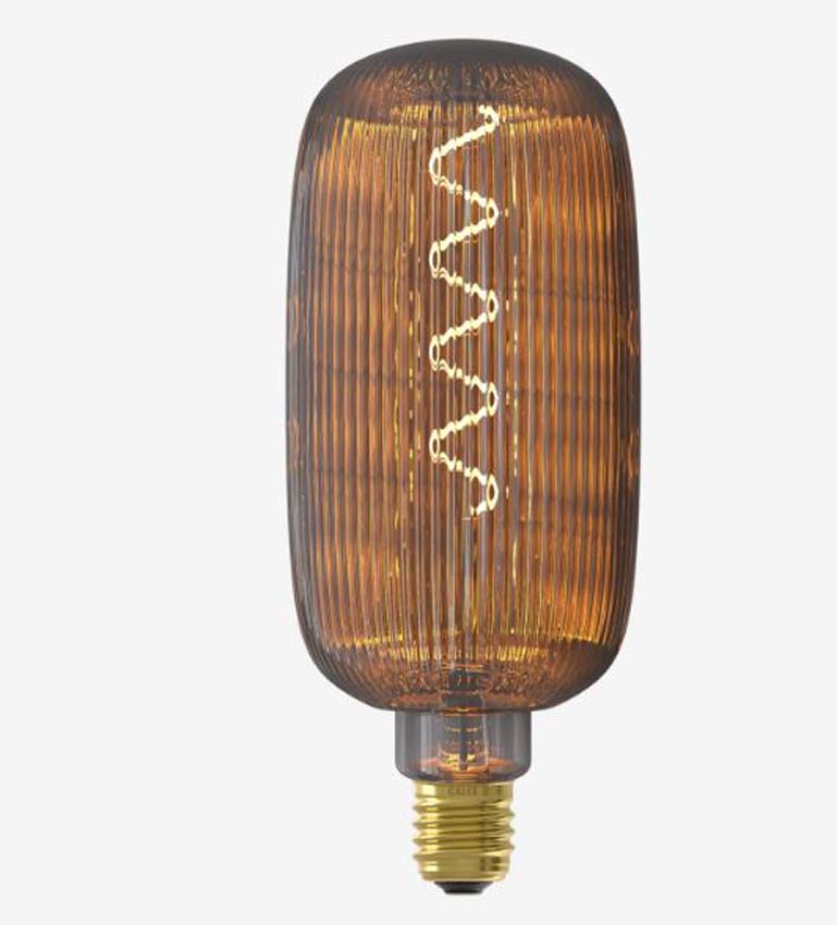 Ampoule LED ovale - E27 - Fumée - Ø12,5cm - Dimmable - 1x4 W - 40lm - 1800K - 1 pièce