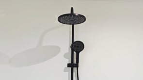 Bad- en doucheset Vicente thermostatisch mat zwart
