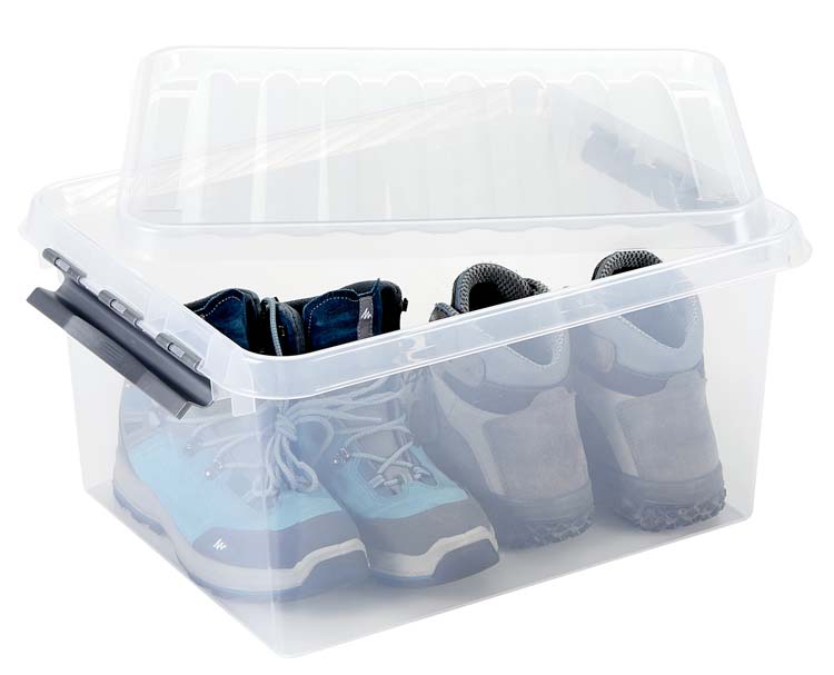 Q-line box 36L transparant metaal 50x40x26 cm Q-line box 36L transparant metaal 50x40x26 cm