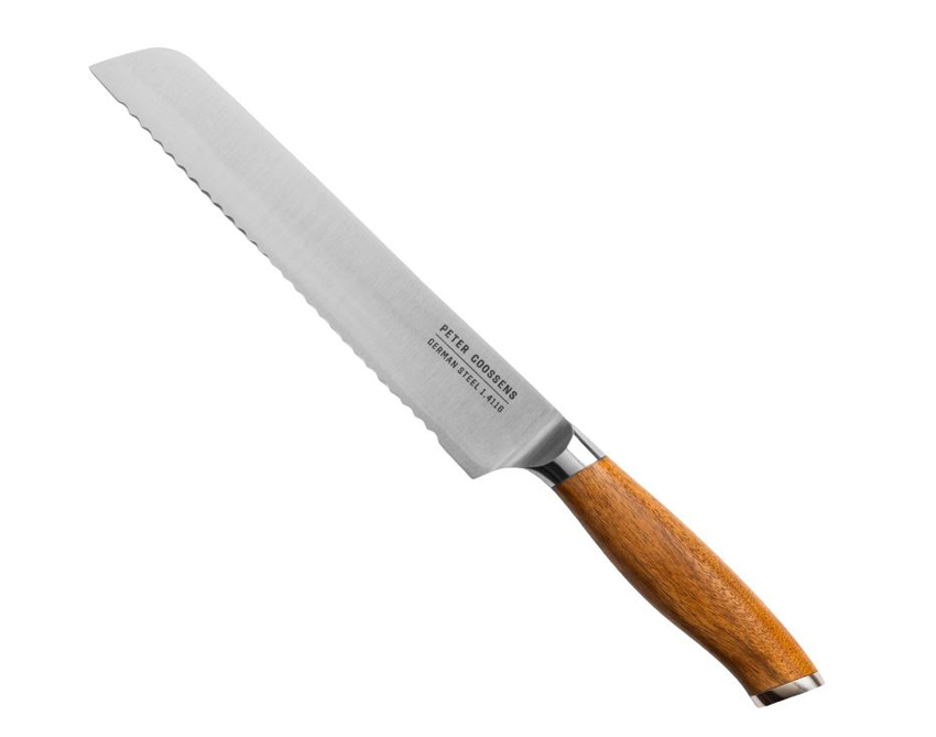 Broodmes BK Peter Goossens Maestro RVS/acaciahout 20cm