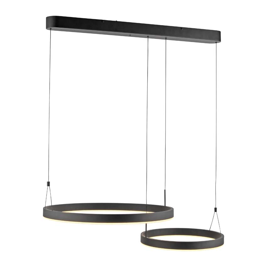 Hanglamp - dimbaar - 1x25W/1x16W - incl lamp - wit - 2200 lumen - 2700-5000K