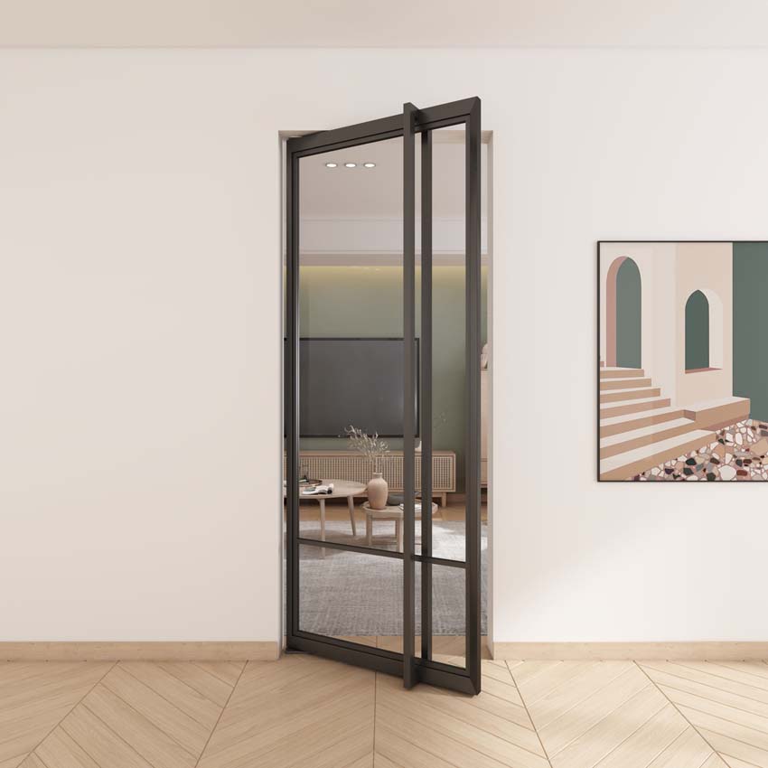 Porte intérieure pivotante Fer forgé 4W Tirza 880 x 2040 mm 