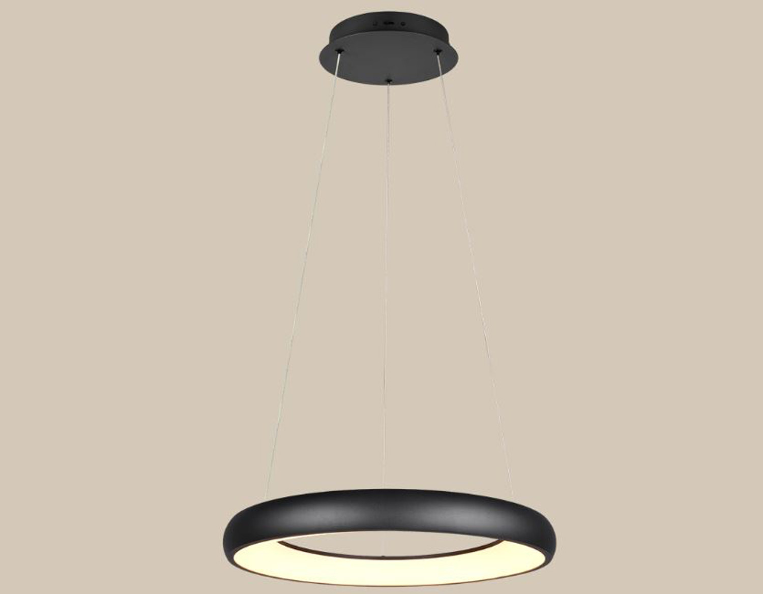 Suspension - noir - Ø62x150cm - dimmable - LED - 1x38W - 2300-4000K