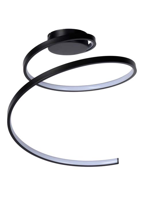 Plafonnier - Ø 46 cm - LED Dim. - 1x24W 3000K - 3 StepDim - Noir