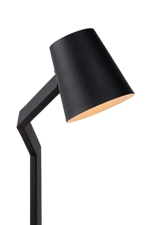 Lucide MIZUKO - Lampadaire / lampe de lecture - Ø 13 cm - E14 - Noir