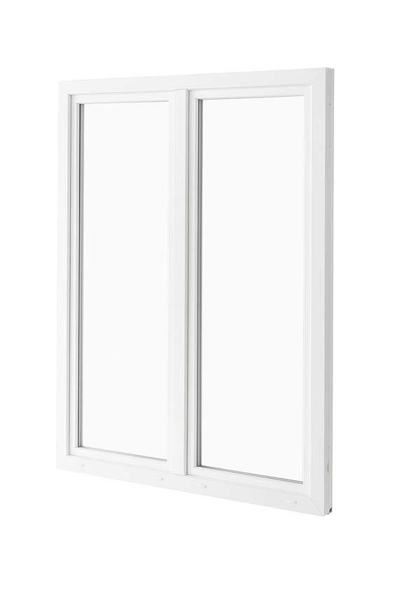 2-VL draaikiepraam pvc Deceuninck Elegant Inf. wit/wit B1600xH2100 mm