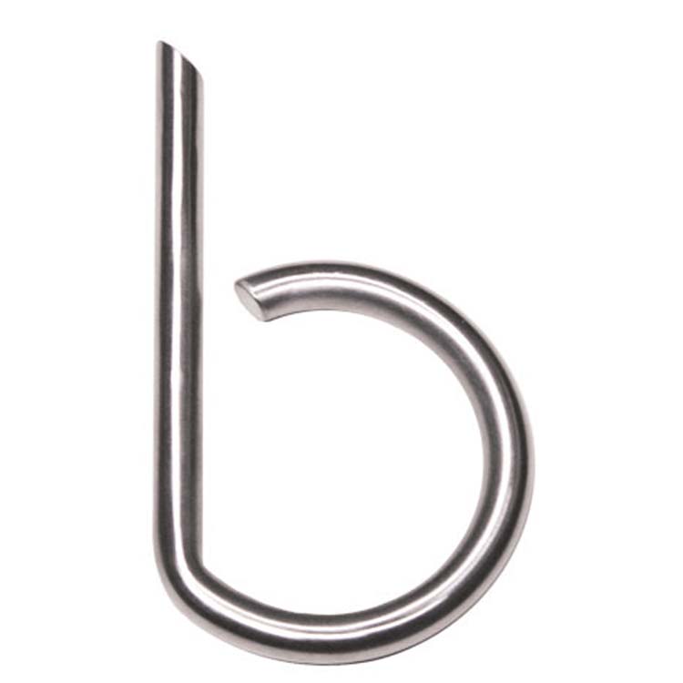Lettre de maison rond b inox plus