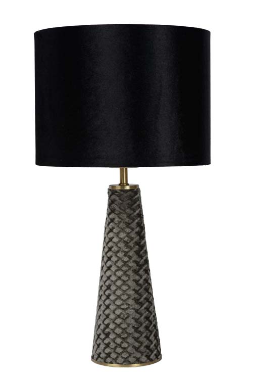 Lucide EXTRAVAGANZA VELVET - Tafellamp - Ø 25 cm - 1xE27 - Zwart